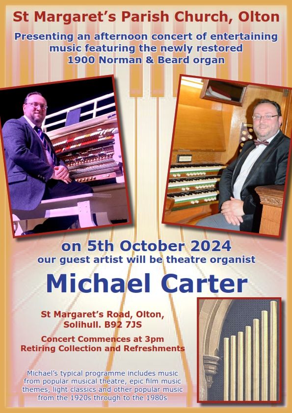 Music from the Movies, and More - Michael Carter at St Margaret's, Olton