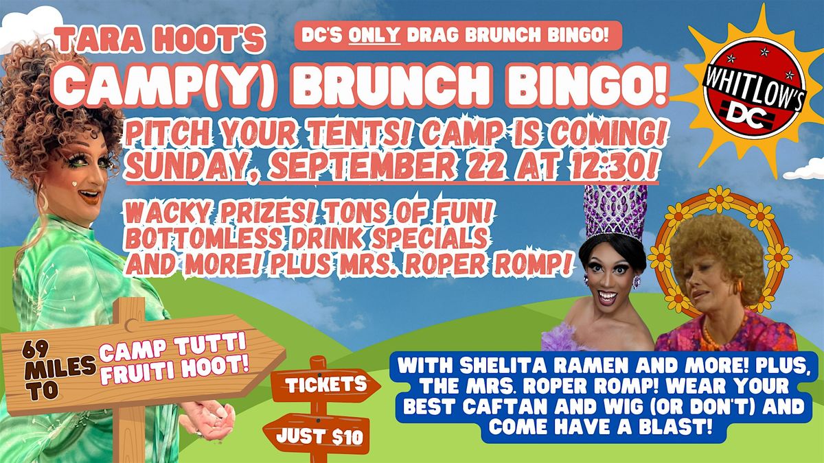 Tara Hoot's Camp(y) Brunch Bingo