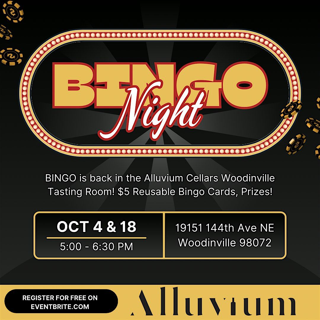 BINGO Night at Alluvium Cellars