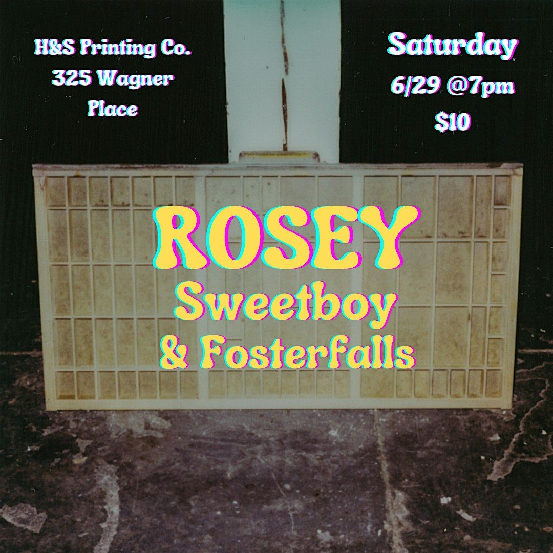 Rosey, Sweetboy, Fosterfalls at H&S Printing Co