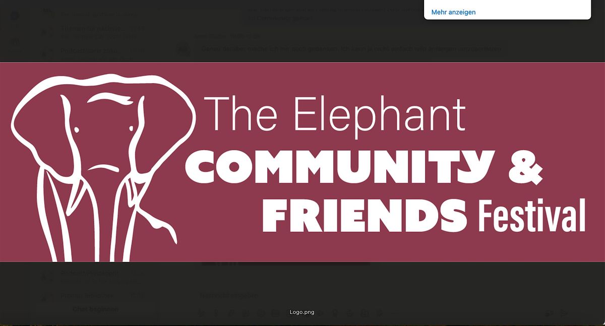 The Elephant. Community & Friends Festival