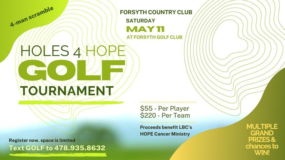 Holes 4 Hope Golf Tournament, Forsyth Golf Club, 11 May 2024