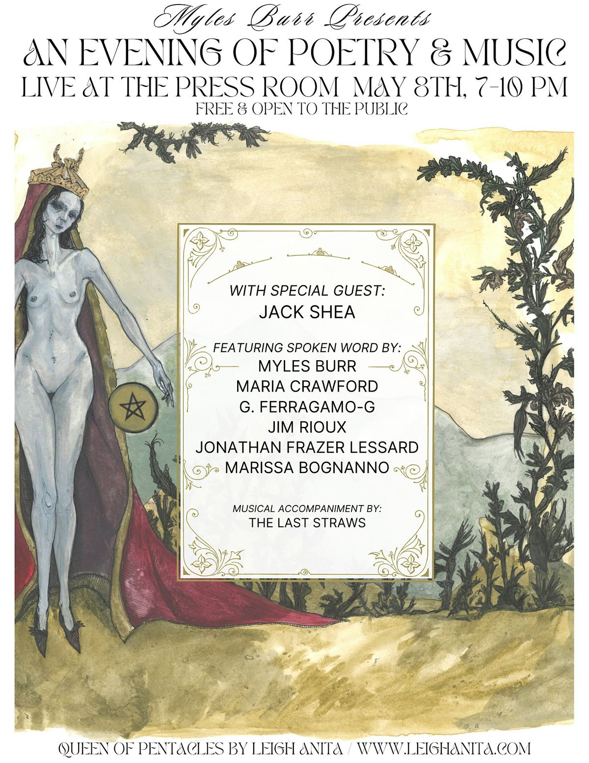 Myles Burr Presents: An Evening of Poetry & Music