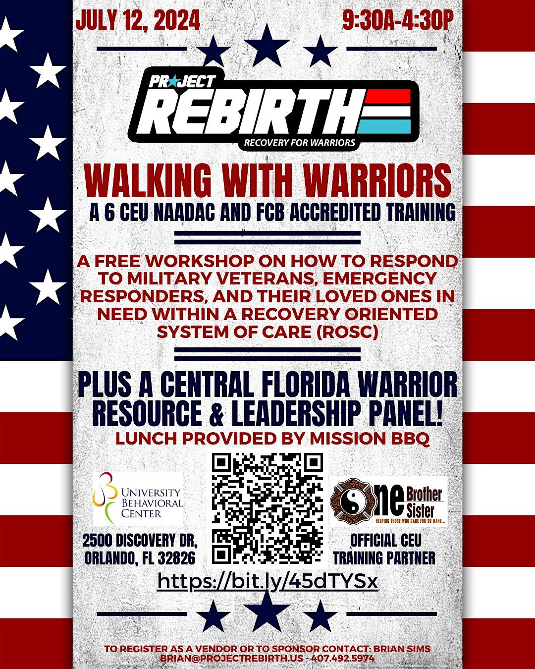 WALKING WITH WARRIORS TRAINING - 6 CEUs