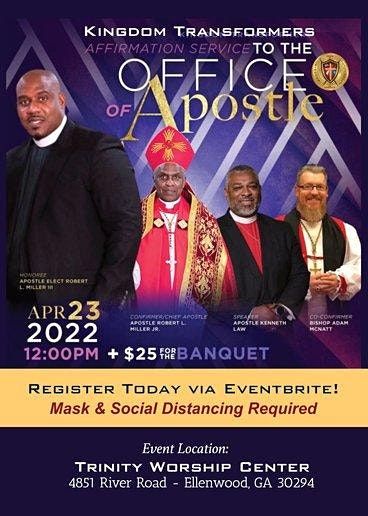 Affirmation Service of Apostle Elect Robert L. Miller III