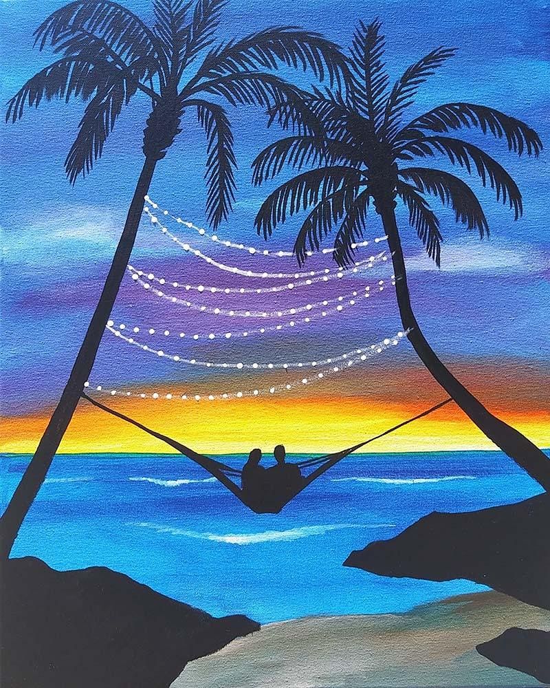Sip and Paint - "Sunset Snuggle"  Carte Hotel