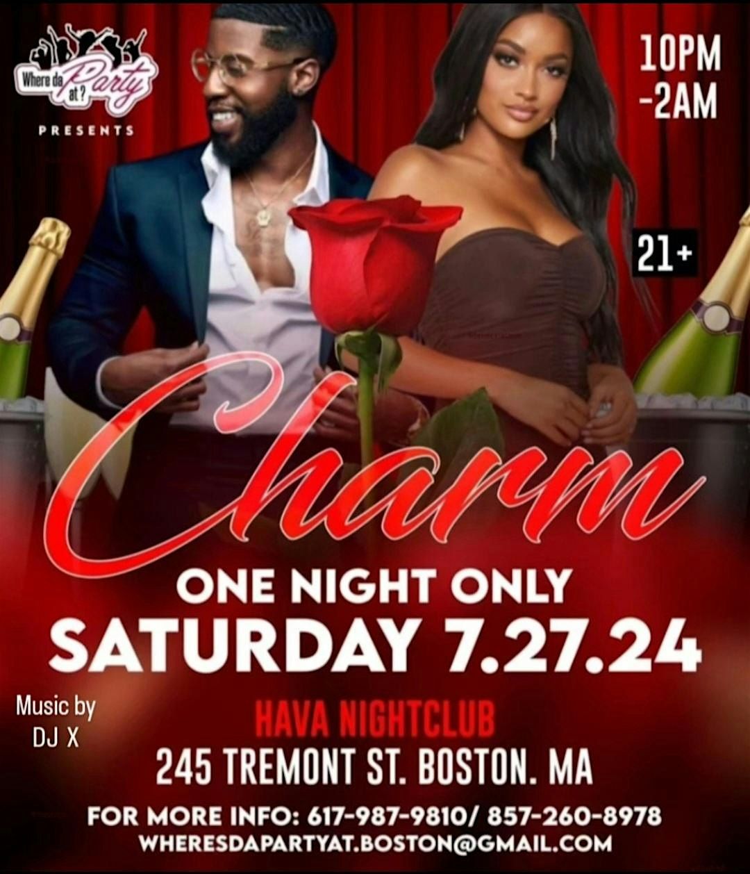 Charm| HAVA Nightclub | 245 Tremonst St. Boston| 07\/27 |