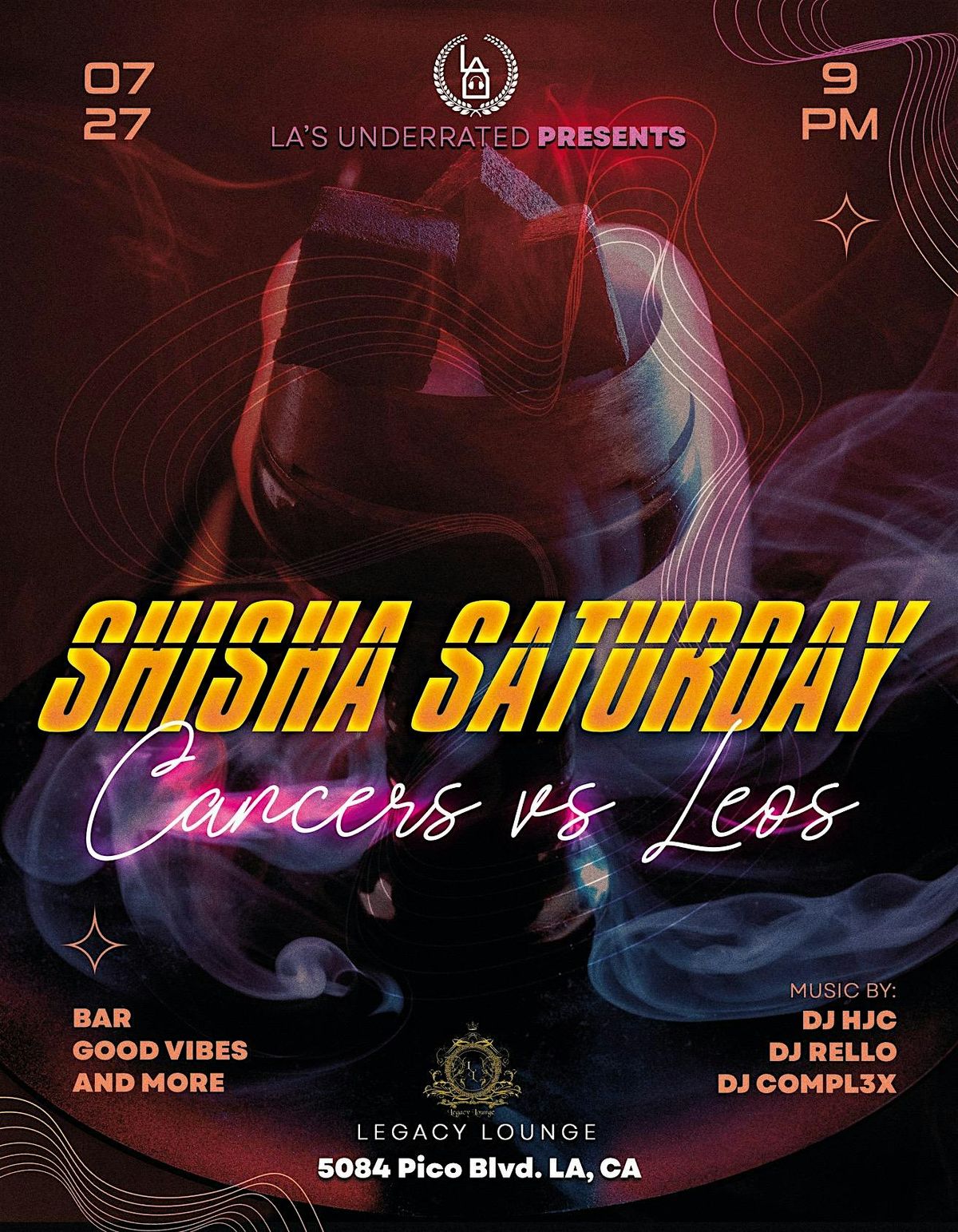 Shisha Saturday: Cancers vs Leos