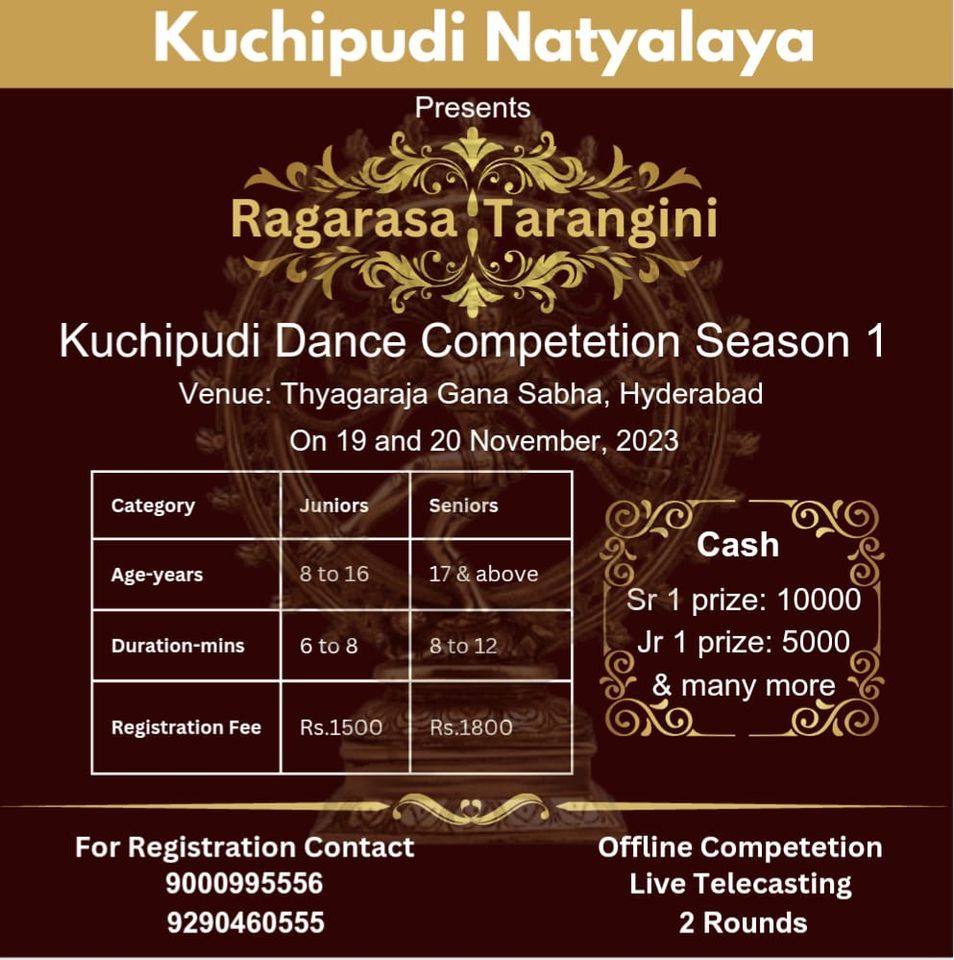 Kuchipudi dance competition by Ragarasa tarangini -season 1, Hyderabad