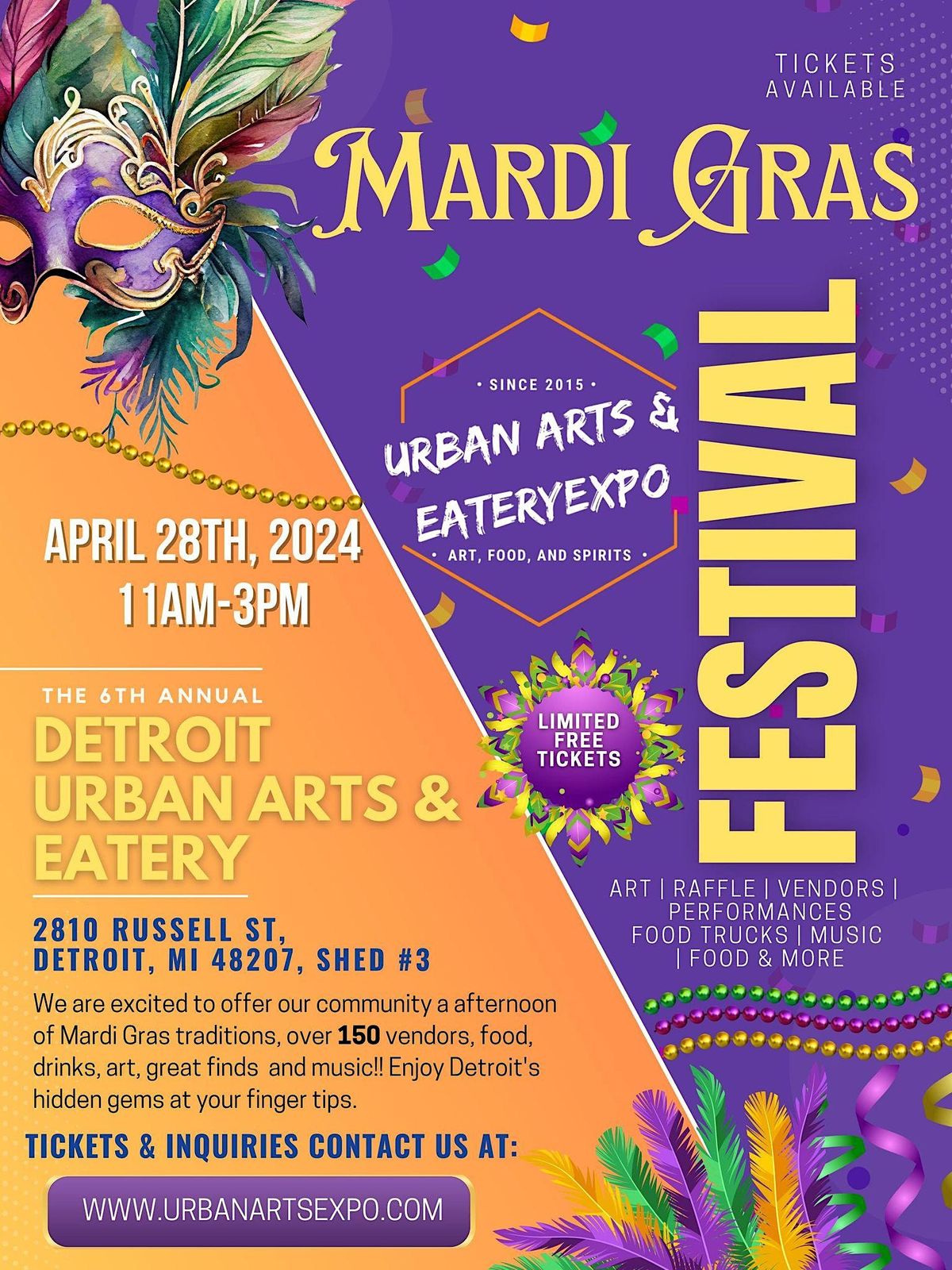 URBAN ARTS AND EATERY EXPO APRIL 2024