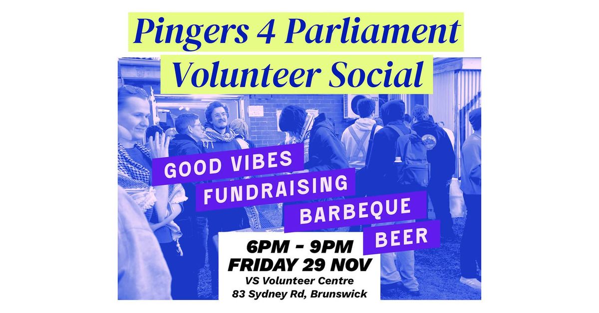 pingers4parliament volunteer social