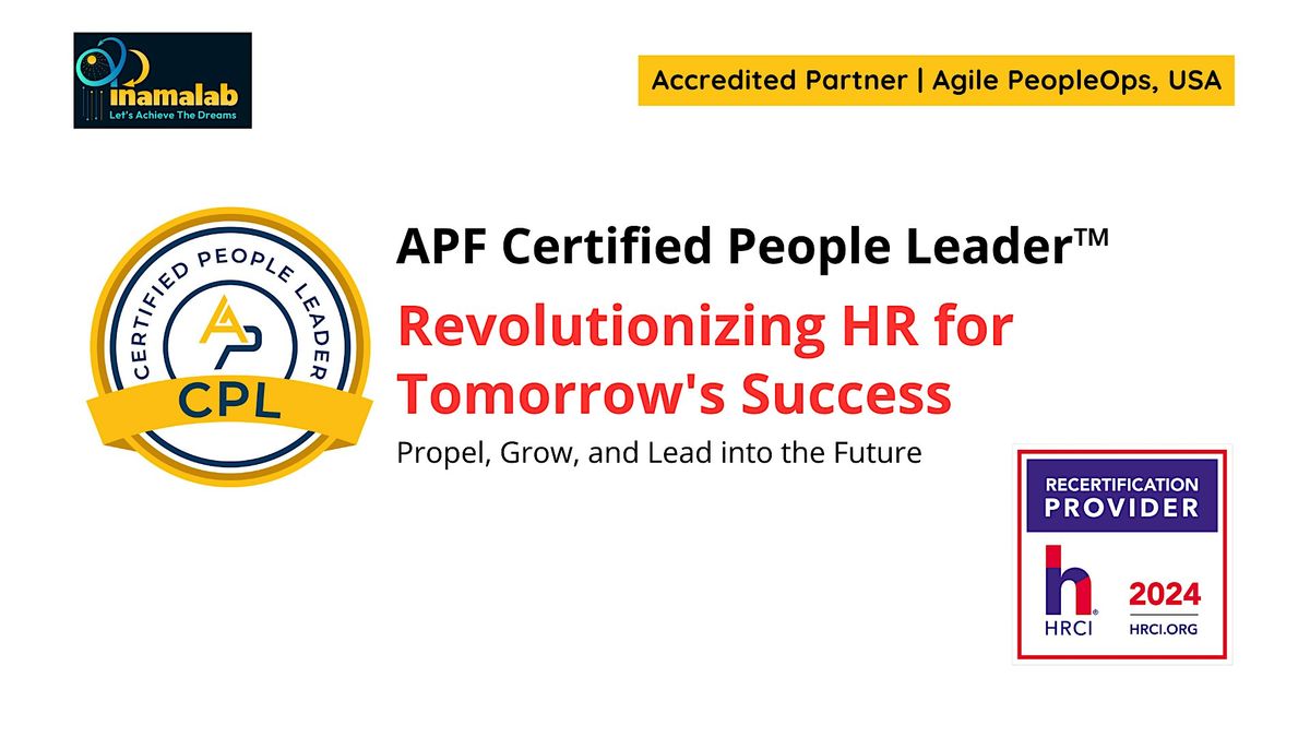 APF Certified People Leader\u2122 (APF CPL\u2122) Oct 25-26, 2024
