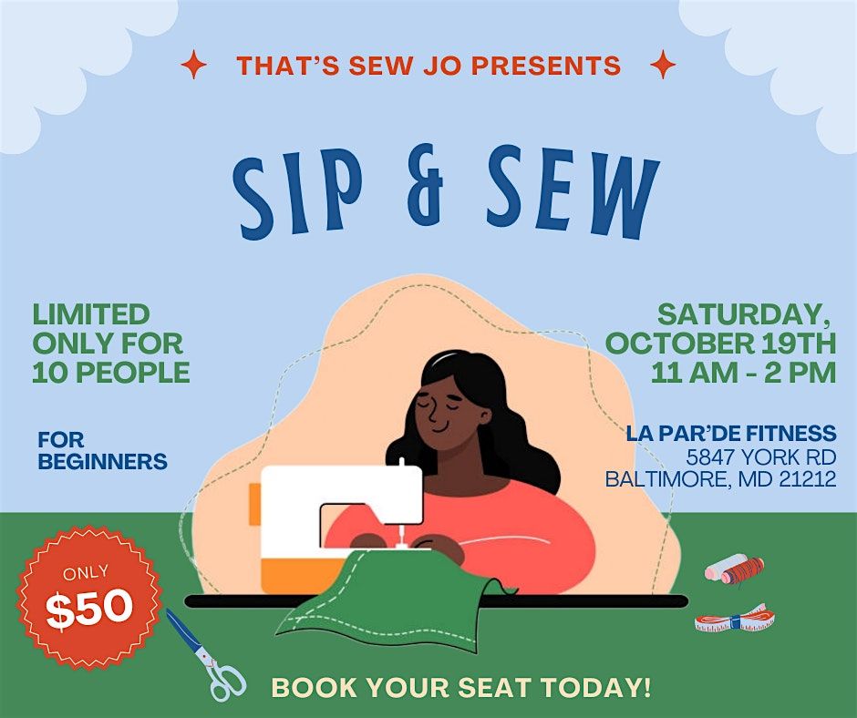 Sip & Sew: For Beginners