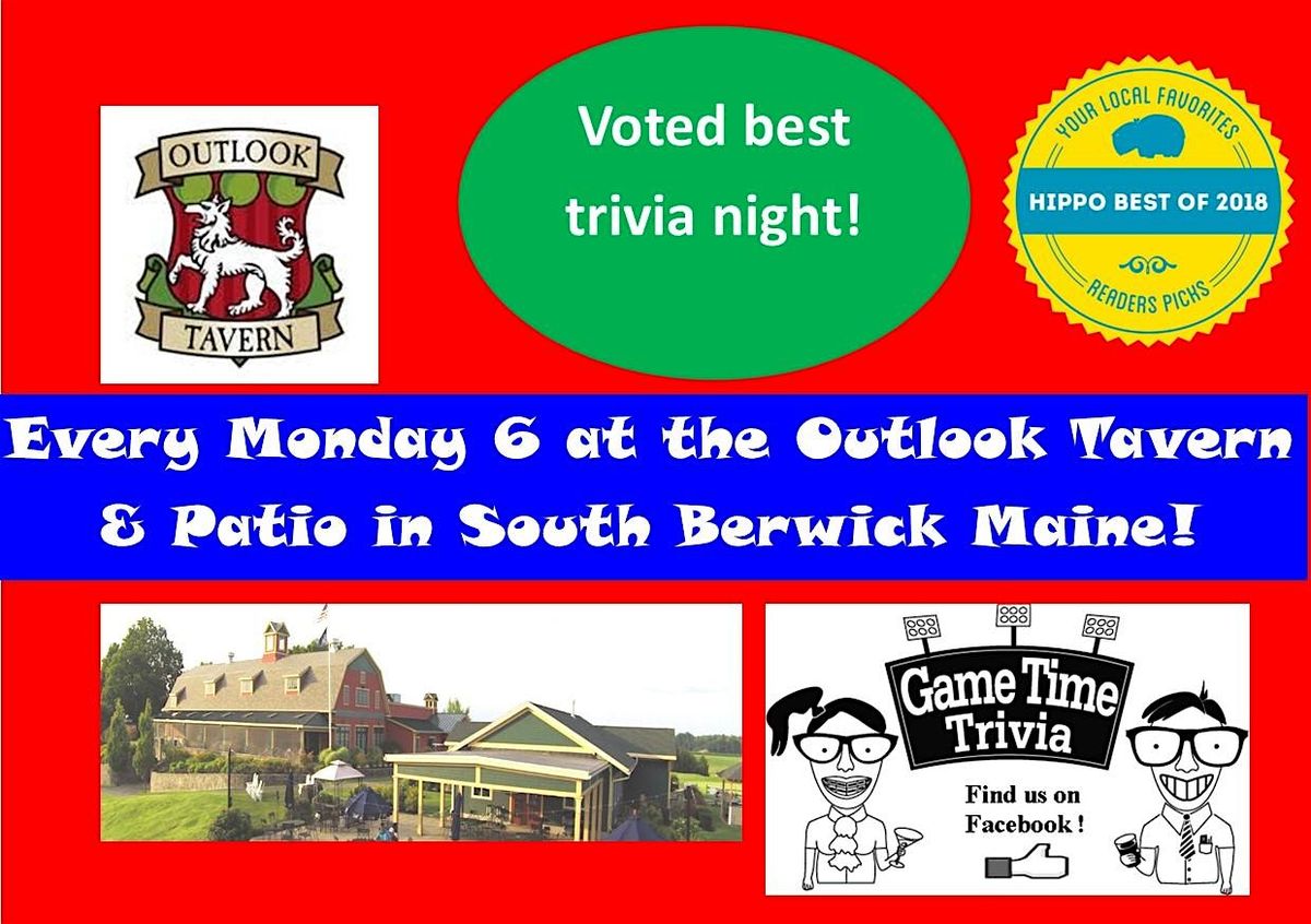 Raise the Bar Trivia Mondays at 6 at Outlook Tavern in SoBo