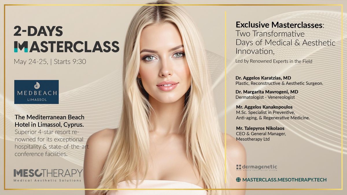 Medical Aesthetics Masterclass | May 24-25, 2025