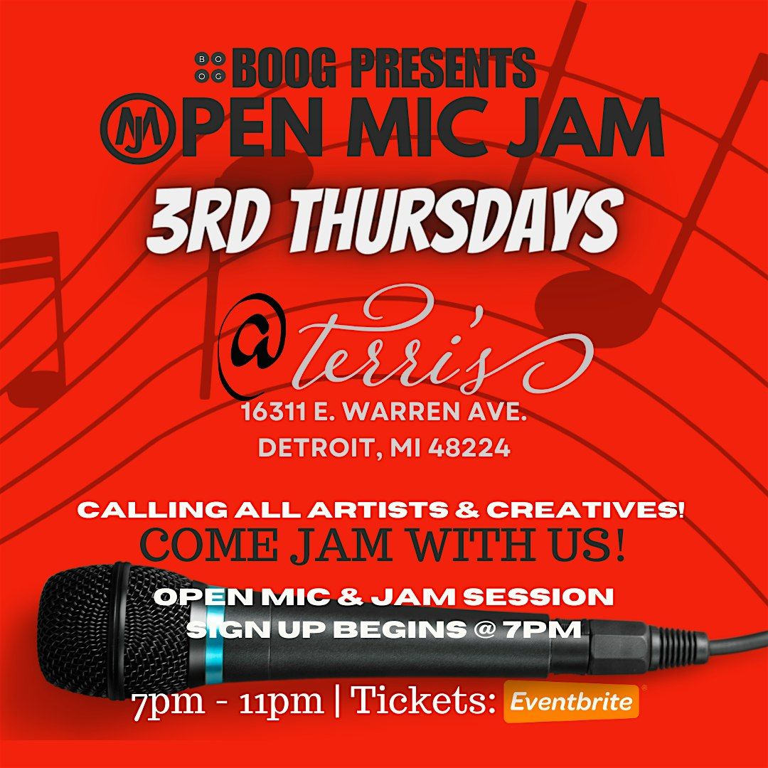 Open Mic Jam Detroit @ Terri's