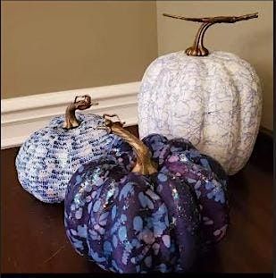 Decoupage pumpkins