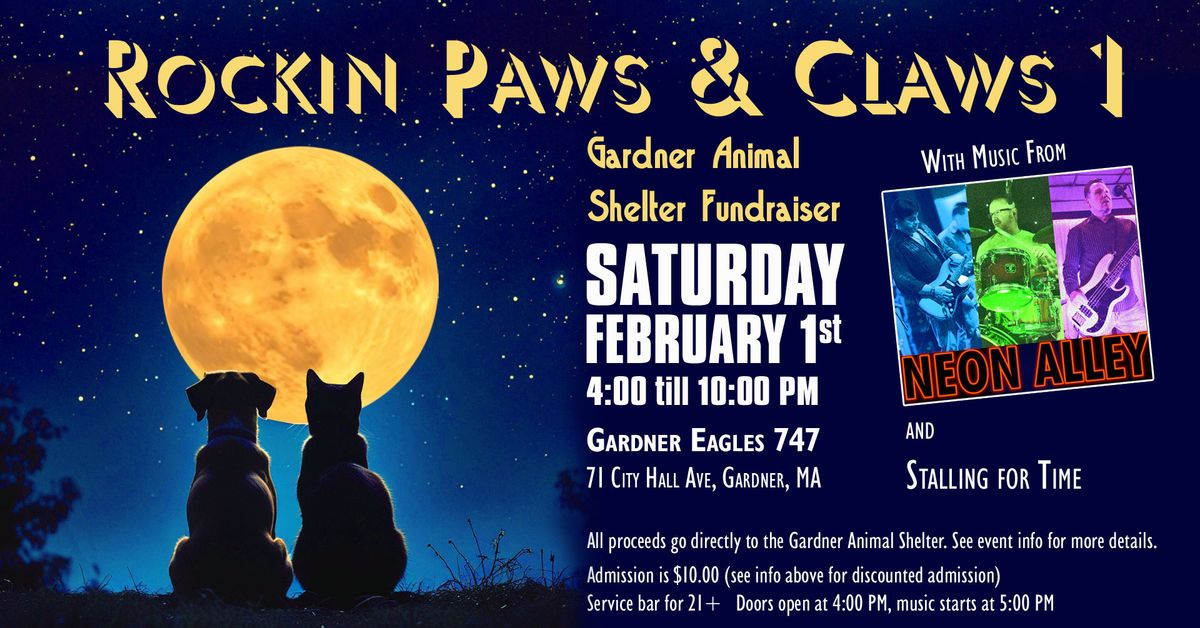 Rockin Paws & Claws 1 Fundraiser!