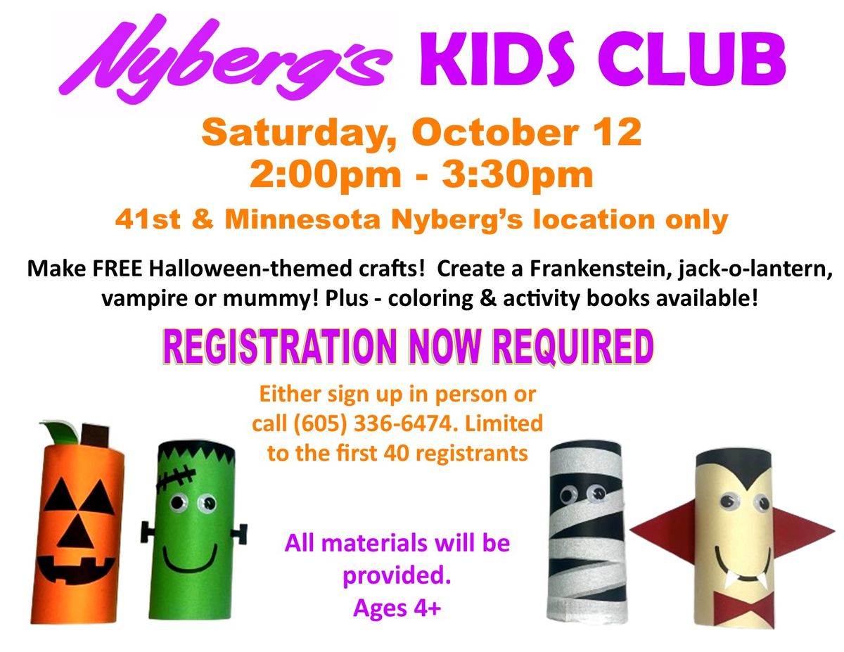 Nyberg's Ace FREE Kids Club! 