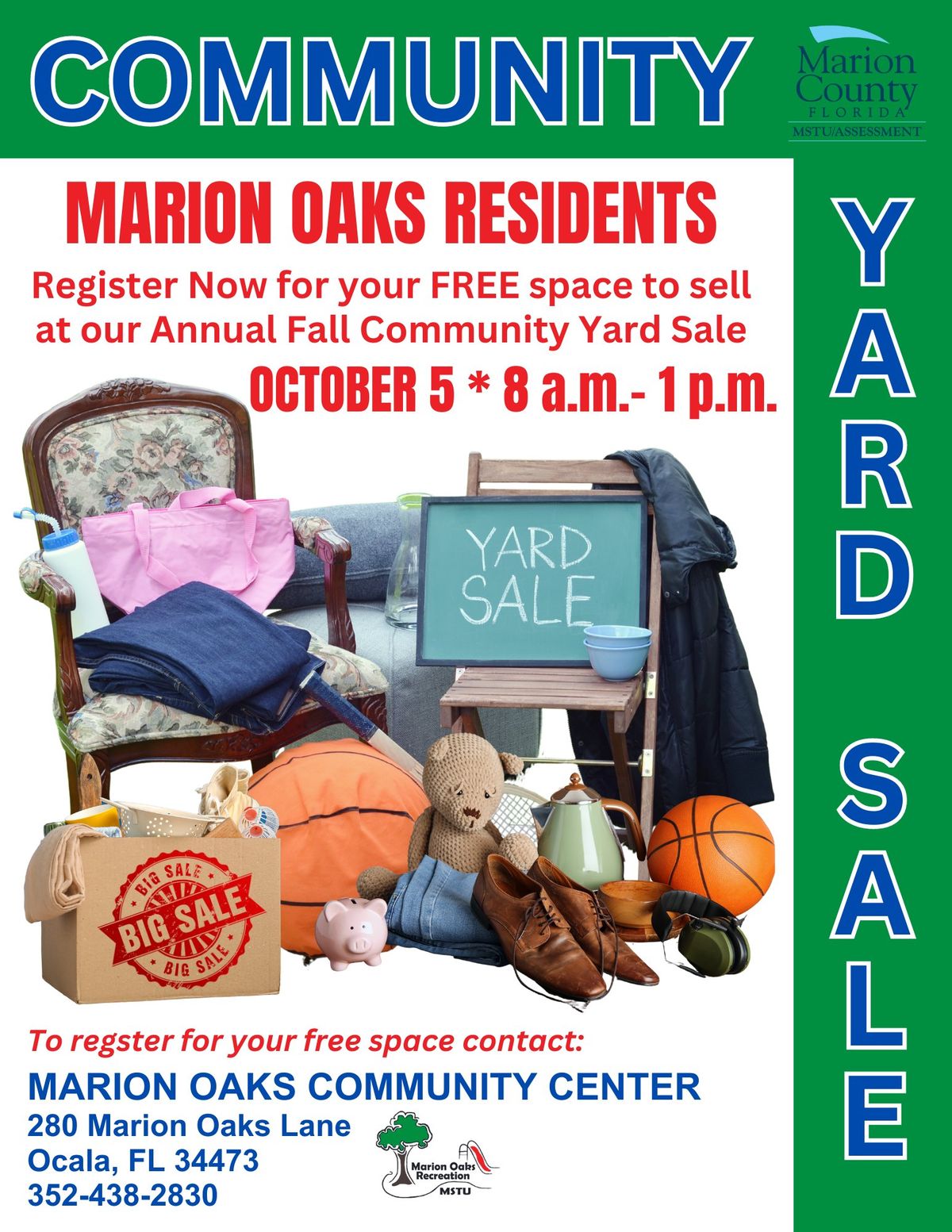 Marion Oaks Annual Fall Community Yard Sale