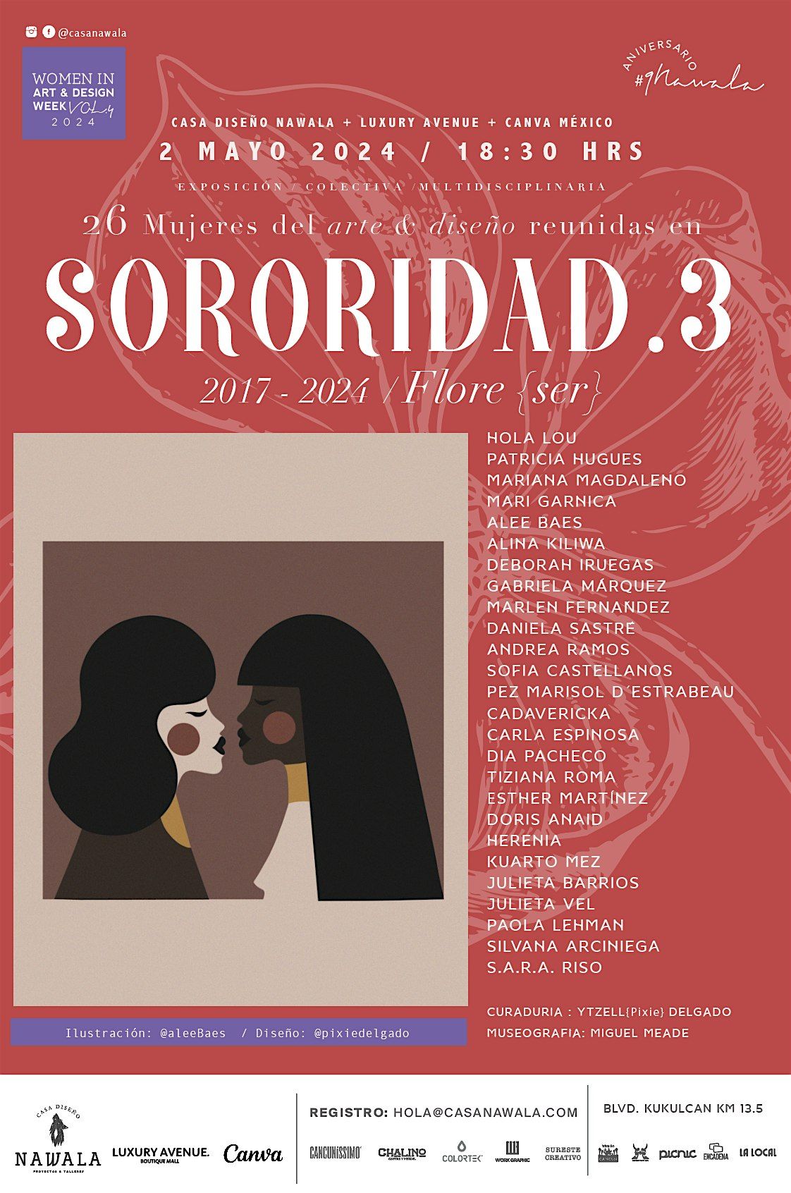 SORORIDAD. 3 Exposici\u00f3n colectiva \/ Woman in art and design Fest