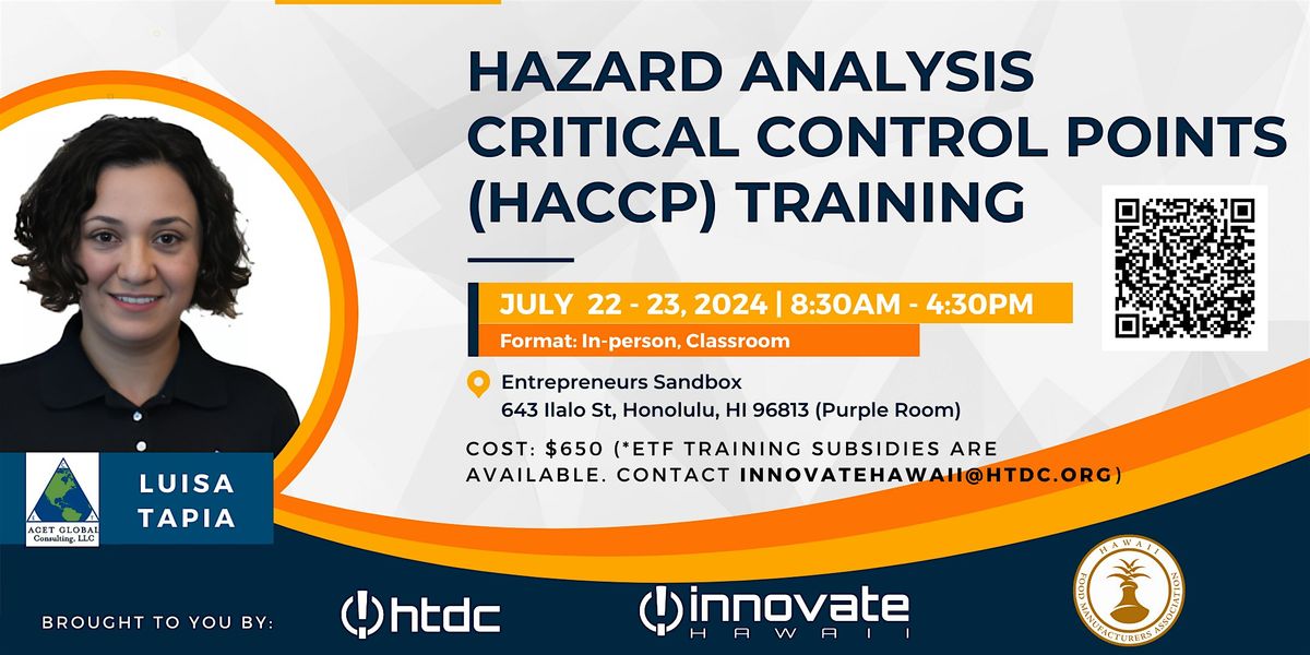 Hazard Analysis Critical Control Points (HACCP) Training