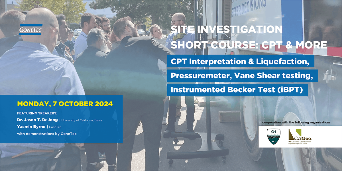 Short Course: CPT Interpretation & Liquefaction, Pressuremeter, Vane Shear