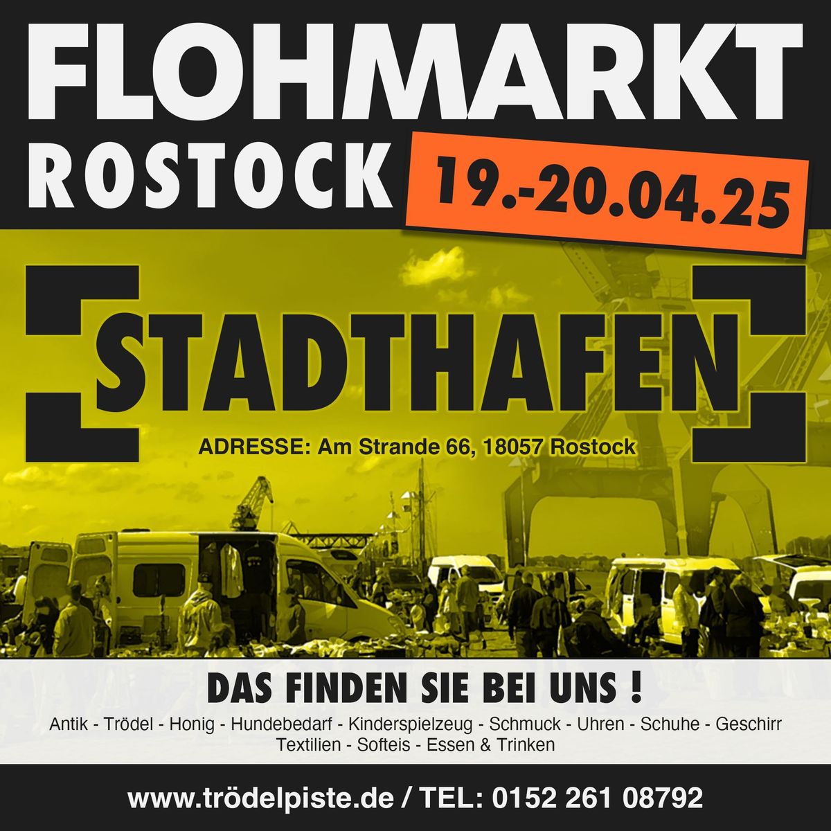 Flohmarkt am Rostocker Stadthafen