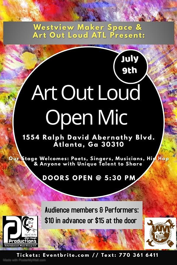 Art Out Loud Open Mic featuring Big Bailey