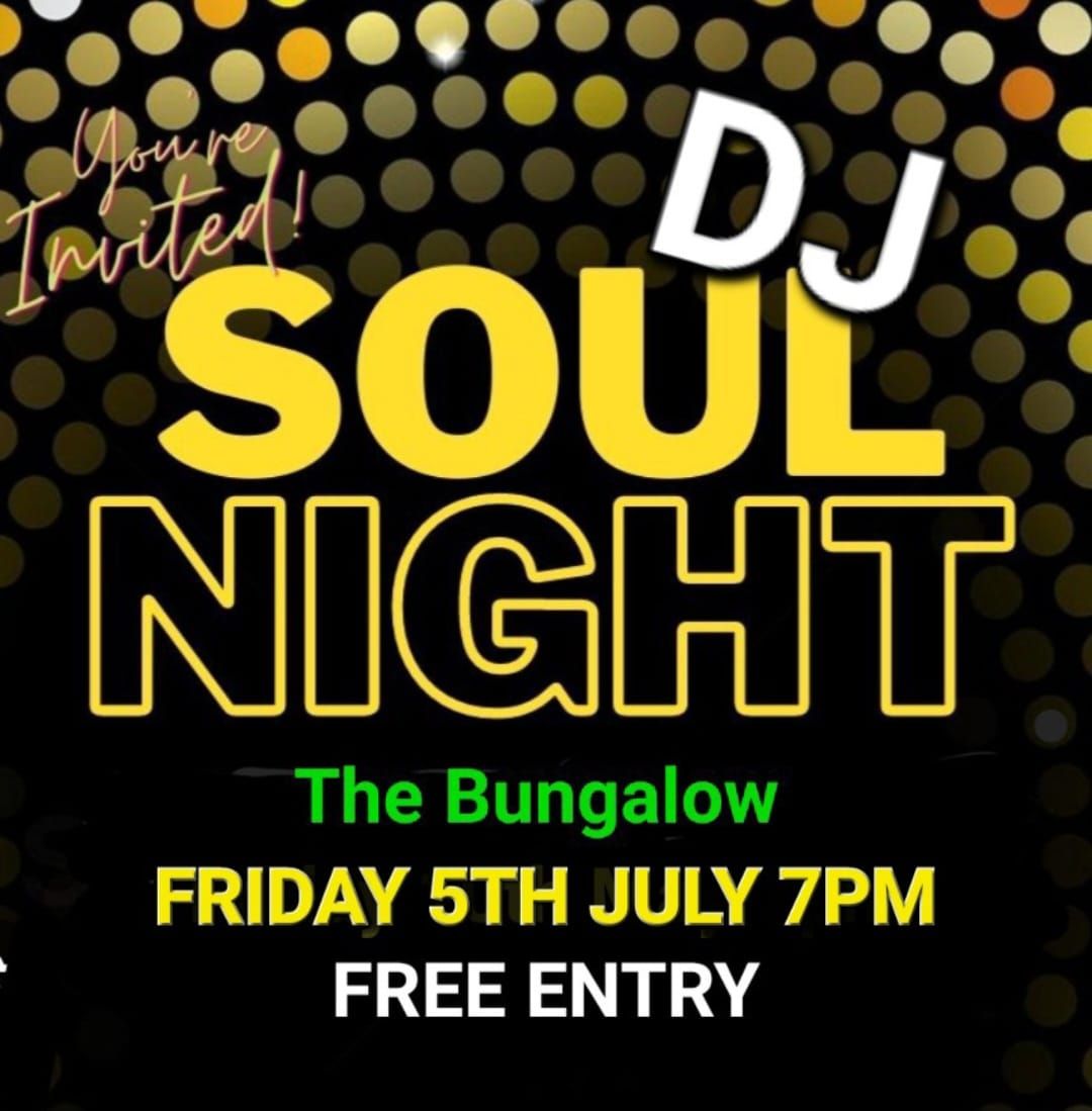 Soul Night with DJ Brian Leslie Free Entry