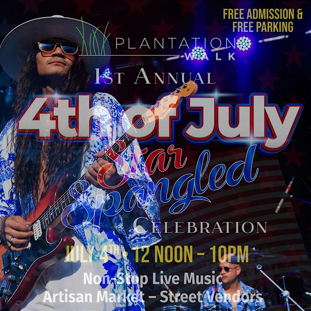 Celebrate Independence Day at Plantation Walk! The Apostle Floyd Live!