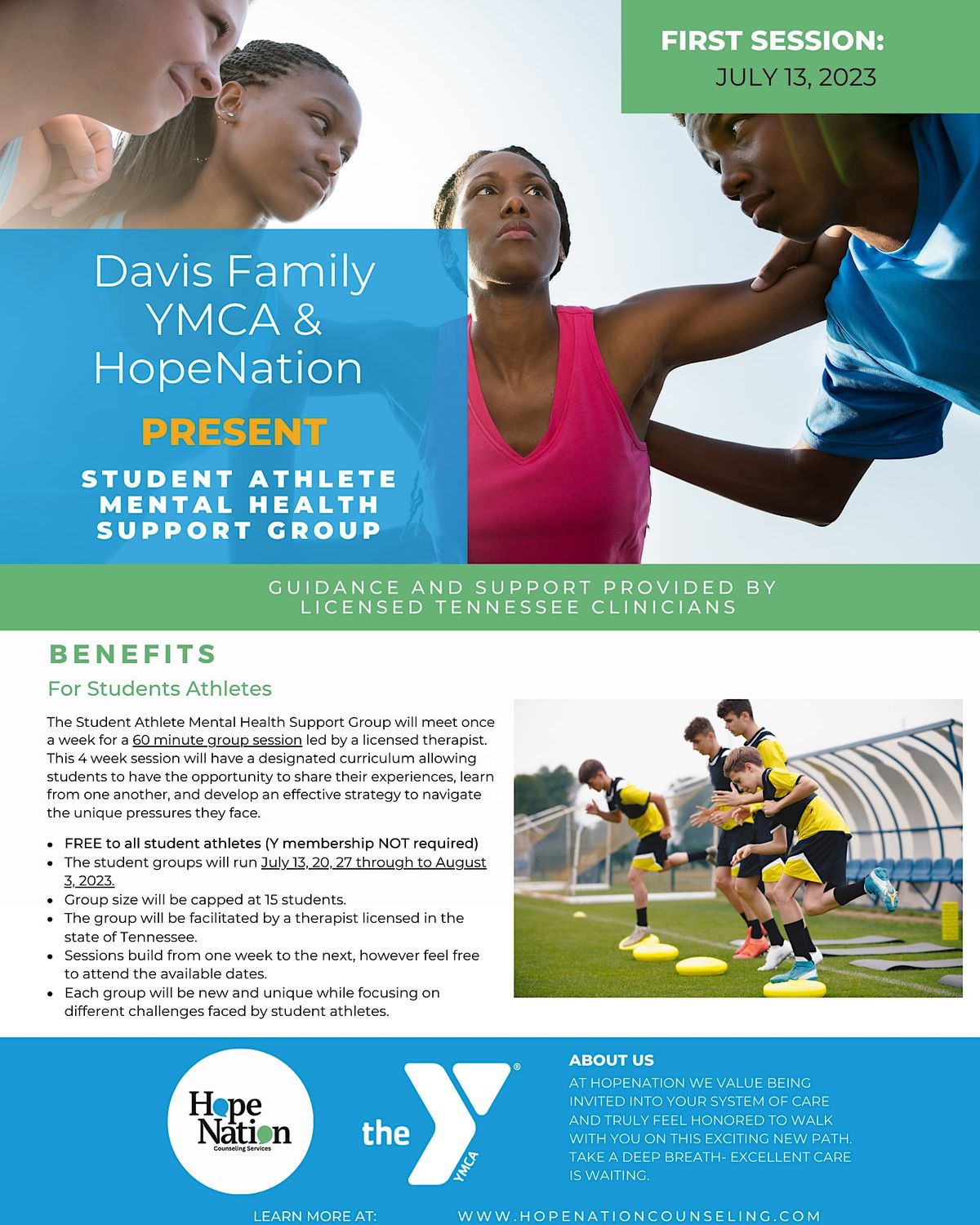 Student Athlete Mental health Support Group