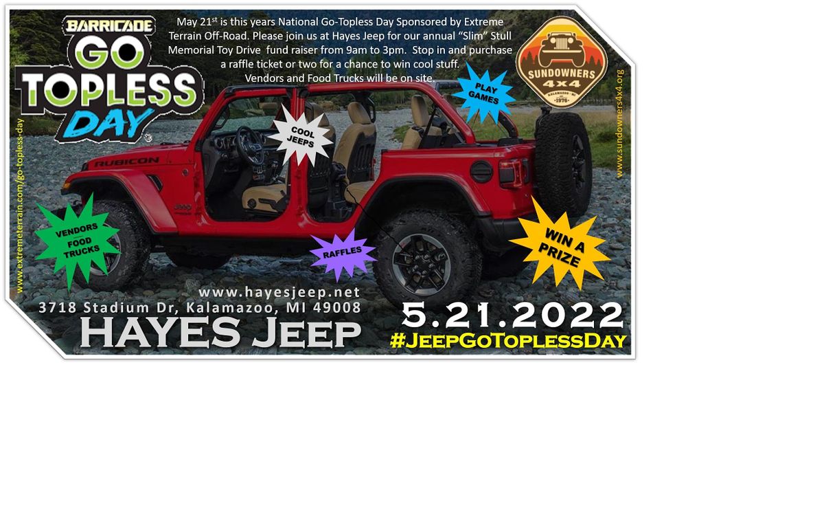 Jeep Go Topless Day 2022, Hayes Jeep, Kalamazoo, 21 May 2022
