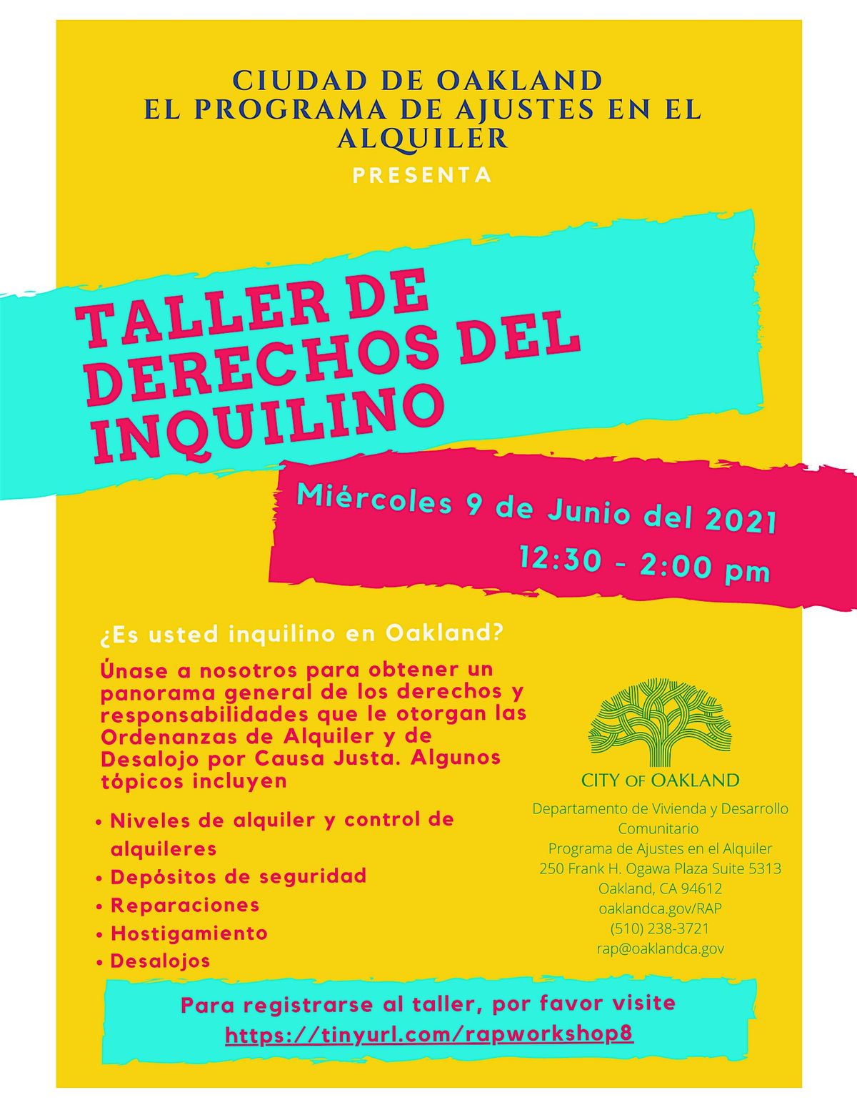 Taller de Derechos del Inquilino (Espa\u00f1ol\/Spanish)