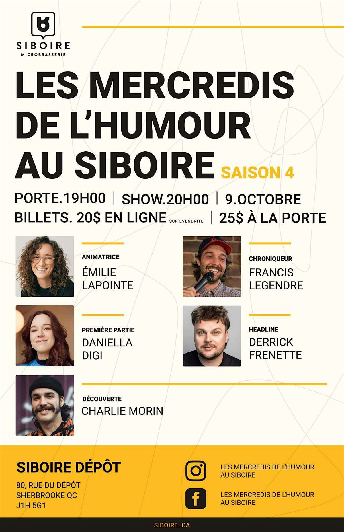 Les Mercredis de l'Humour au Siboire