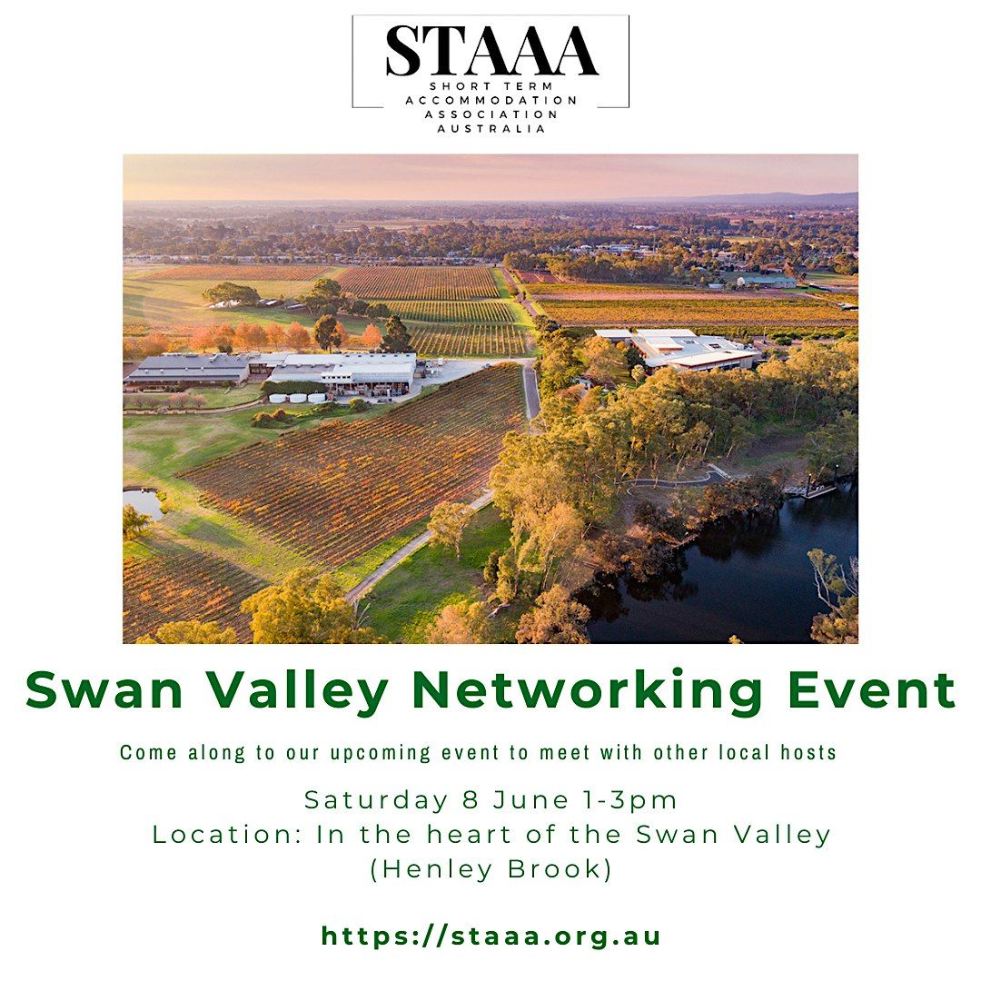 Short Term Accommodation Association Australia - Swan Valley Networking Event