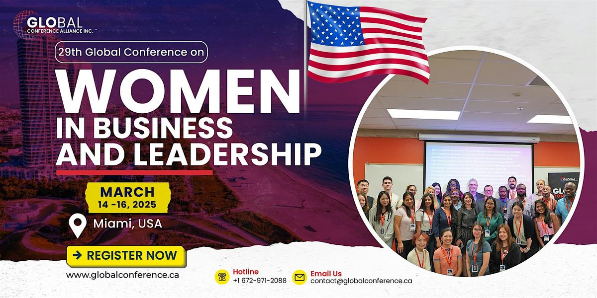 29th Global Conference on Women in Business and Leadership (GCWBL)