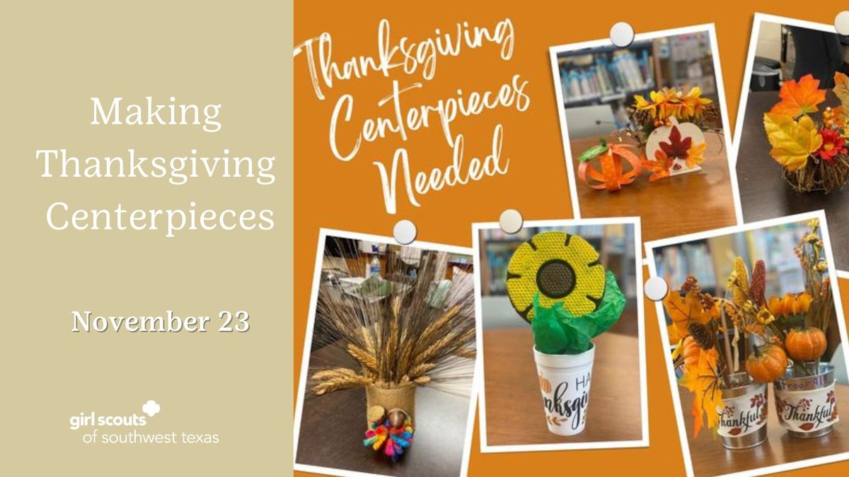 Making Thanksgiving Centerpieces 