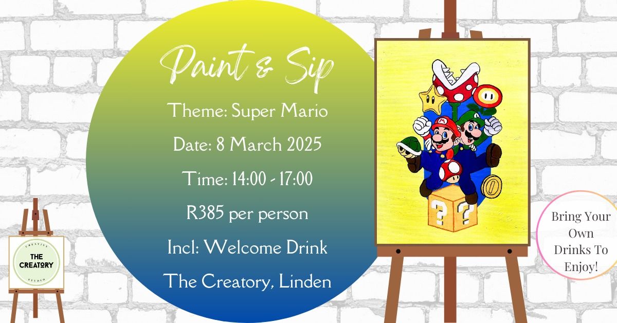 Paint & Sip: Super Mario