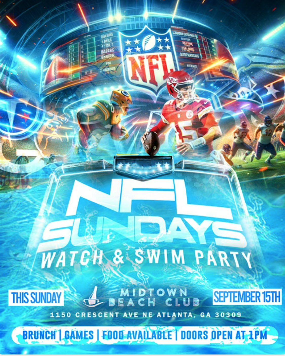 NFL SUNDAYS - WATCH & SWIM PARTY [EVERYONE INVITED]