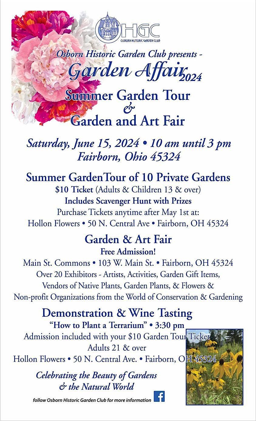 Osborn Historic Garden Tour and Garden Affair 2024