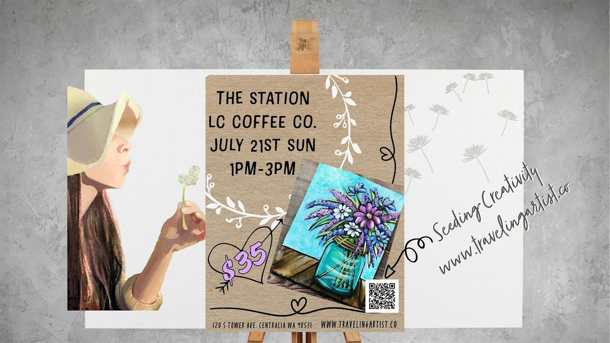 Paint Event at The Station LC Coffee Co.