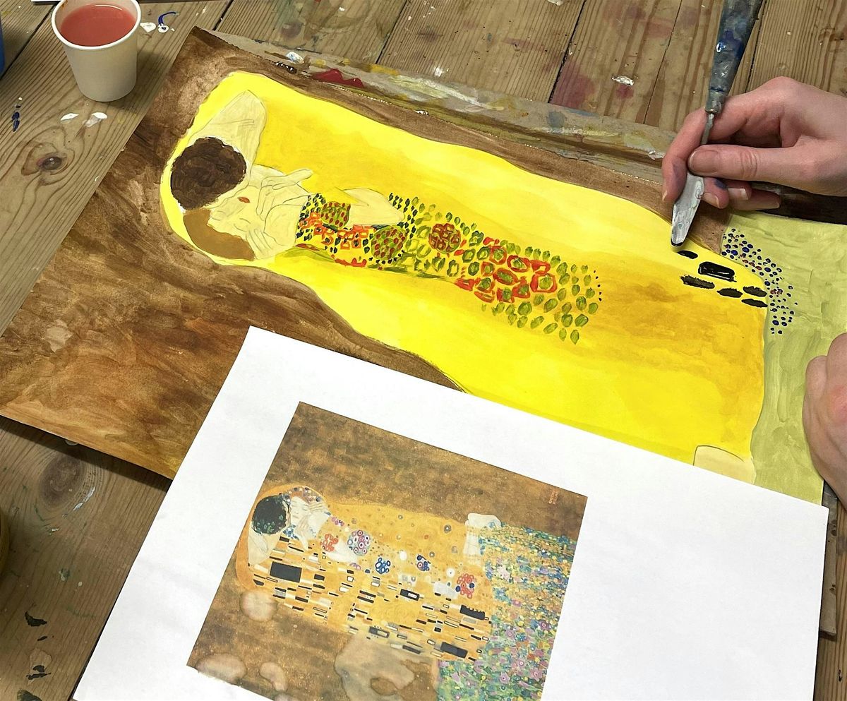 Drink and Draw (BYOB) Klimt 'The Kiss'