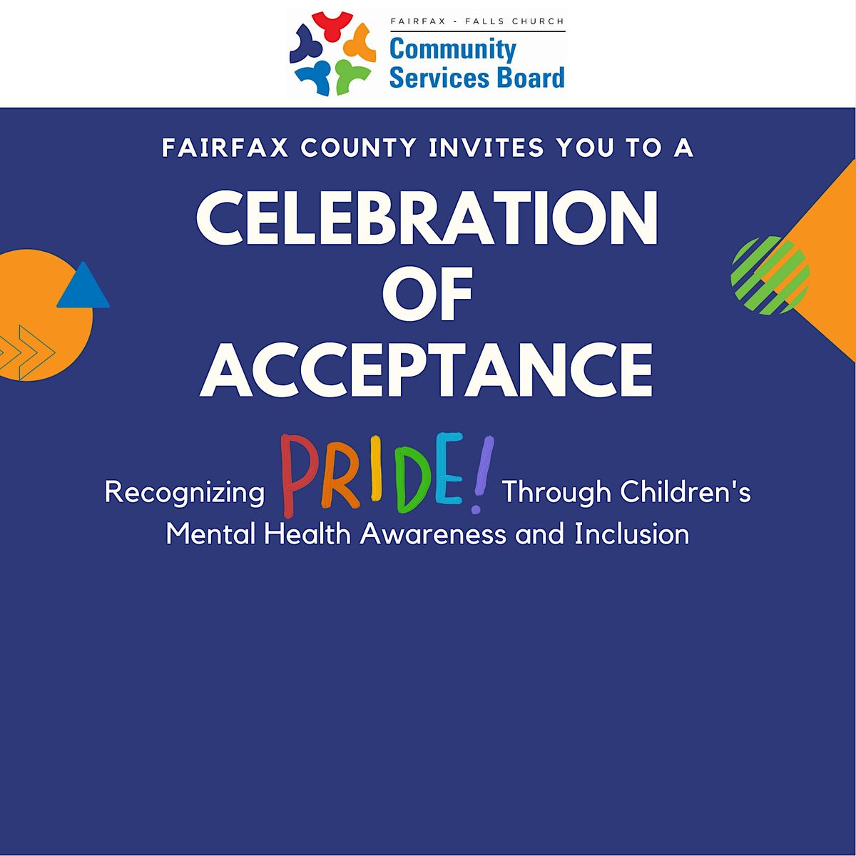 Fairfax County's Children's Mental Health and Acceptance Event