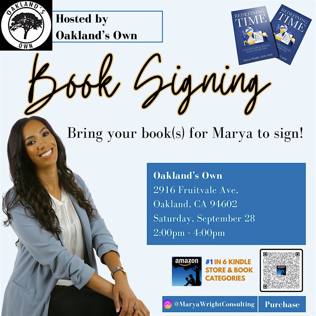 Join me for my FIRST-EVER Book Signing Event!