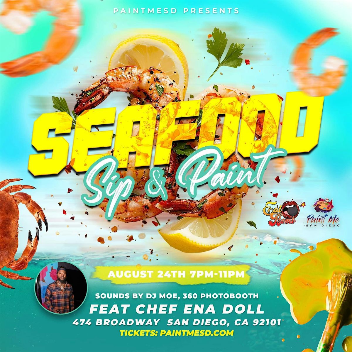 Seafood Sip & Paint w\/ Karaoke