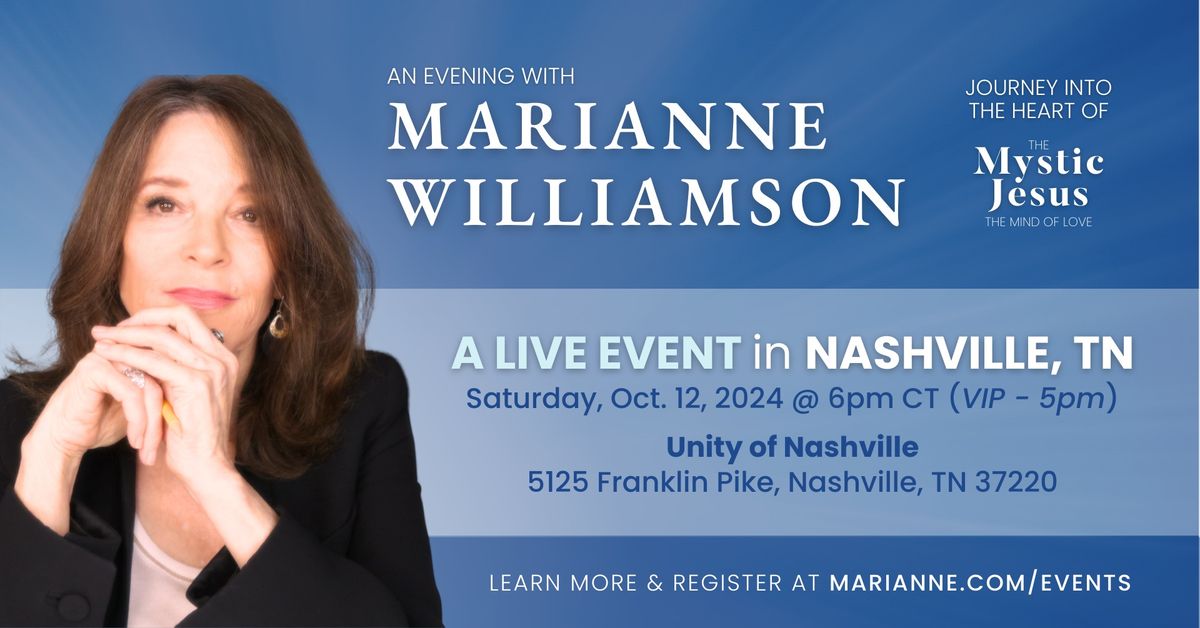 Marianne Williamson in Nashville!