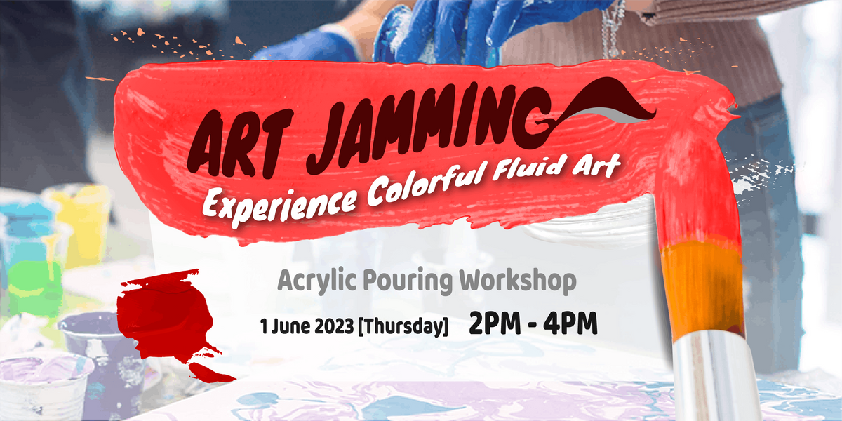 Art Jamming: Experience colourful fluid art