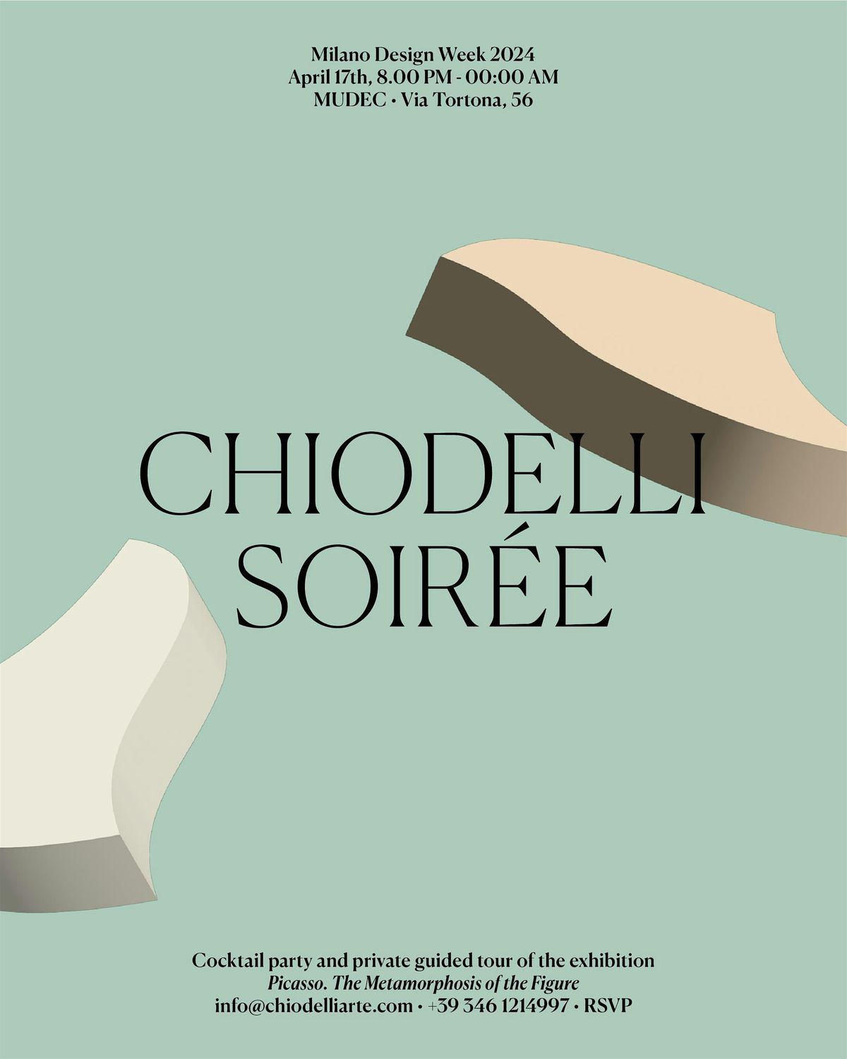 CHIODELLI Soir\u00e9e - Milano Design Week 17 April - MUDEC Via Tortona 56