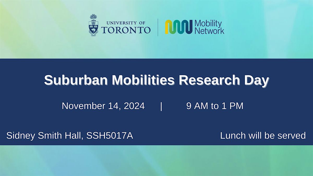 Suburban Mobilities Research Day